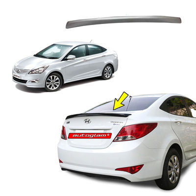 Hyundai 4S Verna Fluidic 2015-2016 Lip Spoiler , Color - SLEEK SILVER, AGHV55LSSS