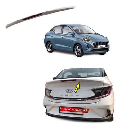 Hyundai Aura Lip Spoiler with reflector, Color - ALPHA BLUE, AGHALSAB