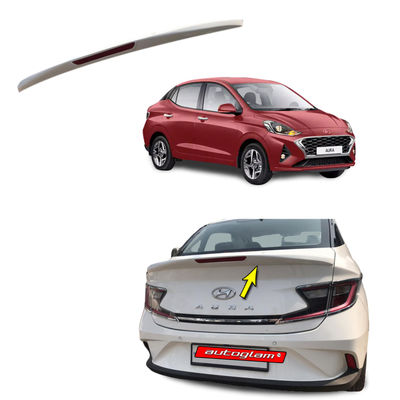 Hyundai Aura Lip Spoiler with reflector, Color - FIERY RED, AGHALSFR