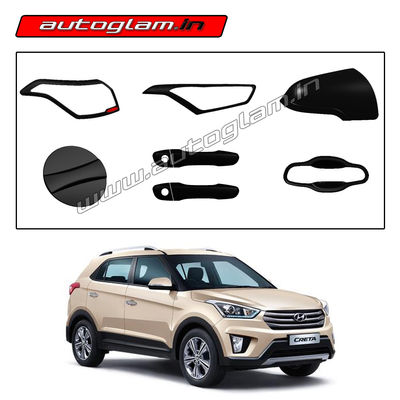 Hyundai Creta 2015-19 Black Show Kit, Set of 6 Items, AGHCBSK32