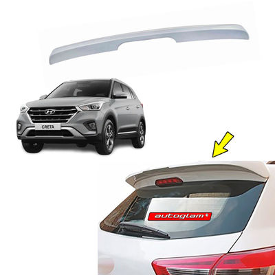 Roof Spoiler for Hyundai Creta 2018-2020 Models, Color - SLEEK SILVER, Latest Style, AGHC18RSSS