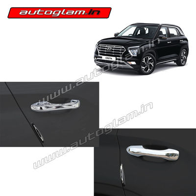 Hyundai Creta 2020 Chrome Handle Cover Set of 4 Pieces, AGHC324CA