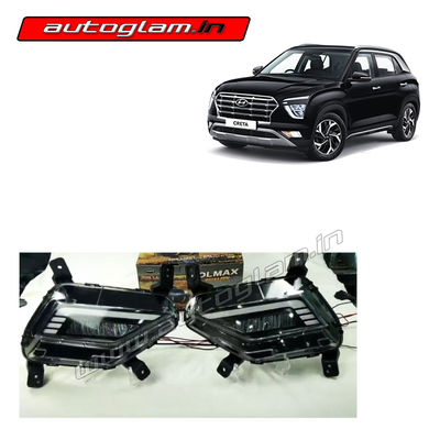 Hyundai Creta 2020+ DRL LED Fog lamp with sequential turn signal, AGHC410FL