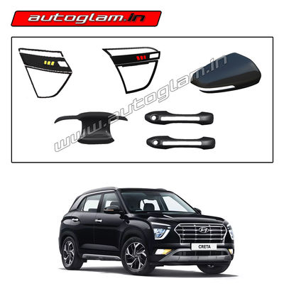 Hyundai Creta 2020+ Black Show Kit, Set of 5 Items, AGHCBSK5