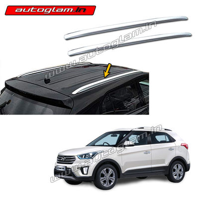 Roof Rails for Hyundai Creta 2018-19 Facelift All Models, COLOR - SILVER, AGHC201RR