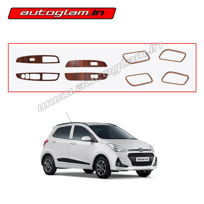 Hyundai Grand i10 2014-19 Wooden Interior Kit, Set of 8 Pcs, AGHI10539WK