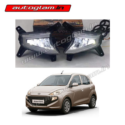 Hyundai Santro 2018-2020 Fog Lamp DRL with Indicator Function with Wiring, AGHS024D