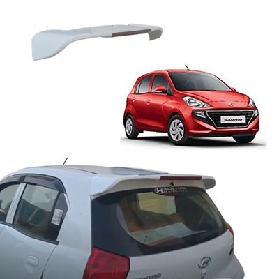 Roof Spoiler with LED Light for Hyundai Santro 2018+ Models, Color - Fiery Red, Latest Style, 	AGHSRSFR