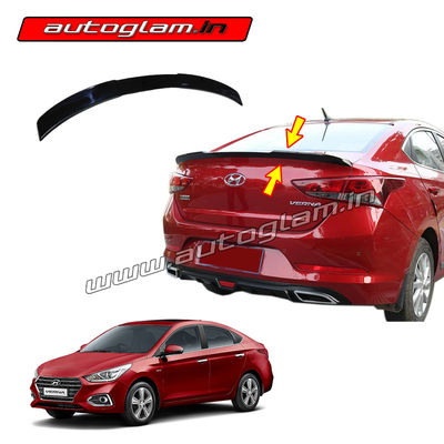 Hyundai Verna 2017+ Lip Spoiler, Color - Gloss Black, AGHV56LSGB