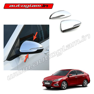 AGHV17SM, Hyundai Verna 2017+ Side Mirror Chrome Cover