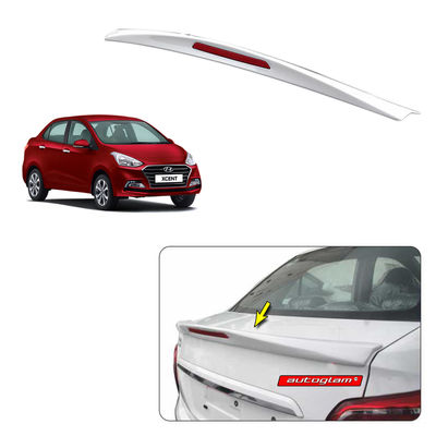 Lip Spoiler with Reflector Hyundai Xcent 2017+, Color - FIERY RED, Latest Style, AGHX17LSFR