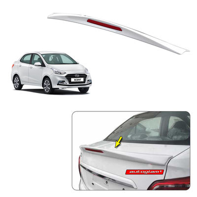 Lip Spoiler with Reflector Hyundai Xcent 2017+, Color - POLAR WHITE, Latest Style, AGHX17LSPW