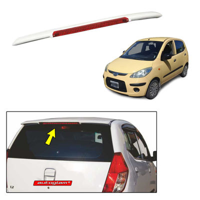  Roof Spoiler with LED Light for Hyundai i10 2007-2013 Models, Color - VIRTUAL YELLOW, Latest Style, AGHi1013RSVY