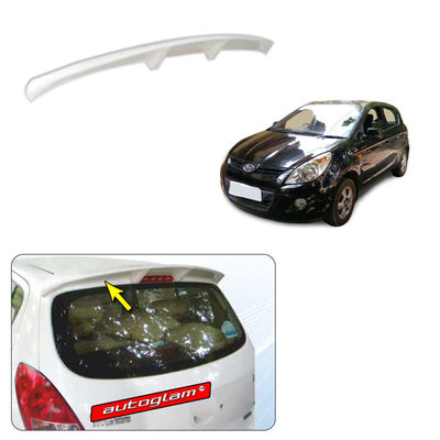 Roof Spoiler for Hyundai i20 2008-2011 all Models, Color - DIAMOND BLACK, AGHi20RSDB