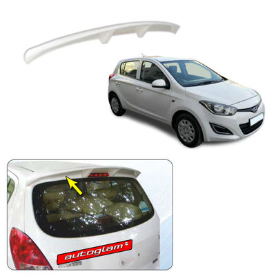 Roof Spoiler for Hyundai i20 2012-2014 Models, Color - CORAL WHITE, AGHi20RSCW14