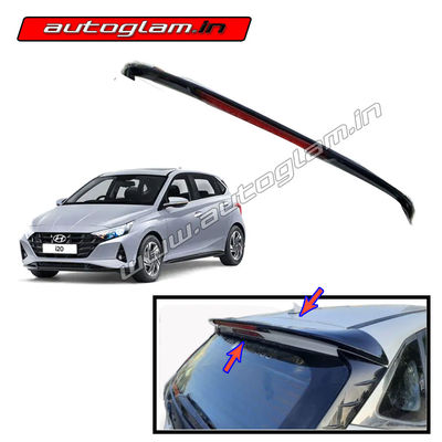 Roof Spoiler for Hyundai i20 2020+ all Models, Color-Typhoon Silver, AGRi20TS