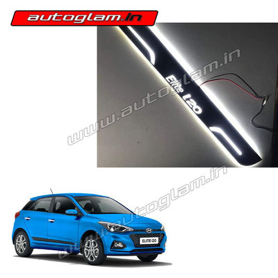 Hyundai i20 Elite Door White LED Sill Plates –Set of 4 Pcs, AGHI203SP