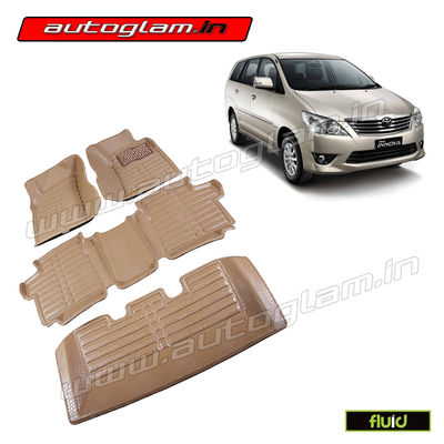 AGTI15BG, 5D MATS FOR TOYOTA INNOVA ALL MODELS, Color - BEIGE, High Quality Product!