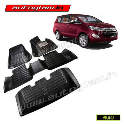 AGTIC16BL, 5D MATS FOR TOYOTA INNOVA CRYSTA ALL MODELS, Color - BLACK, High Quality Product!