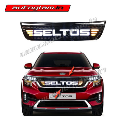 Kia Seltos Front LED Alpha Grill, AGHKS102G