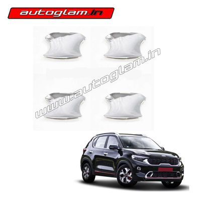 Kia Sonet Chrome Handle Bowl Cover - Set of 4 Pcs, AGKS369CA1