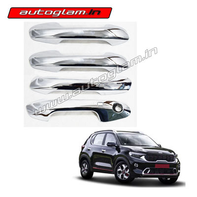 Kia Sonet Chrome Handle Cover - Set of 4 Pcs, AGKS369CA2