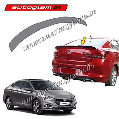 Hyundai Verna 2017+ Lip Spoiler, Color - Titan Grey, AGHV62LSTG