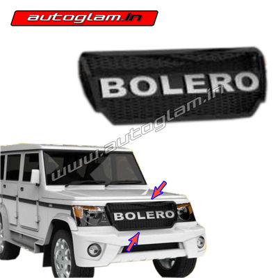 Mahindra Bolero 2011-2020 Chrome Alpha Letters Front Grill, AGMX520FG