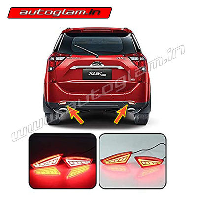 Mahindra XUV500 2018+ Rear Reflector Led Brake Light for Rear Bumper DRL, AGMX26LR