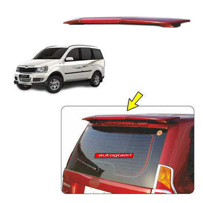 Roof Spoiler with LED Light for Mahindra Xylo, Color -  DIAMOND WHITE, AGMXRSDW