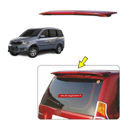 Roof Spoiler with LED Light for Mahindra Xylo, Color -  DOLPHIN GREY,  AGMXRSDG