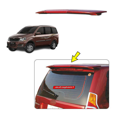 Roof Spoiler with LED Light for Mahindra Xylo, Color - JAVA BROWN, AGMXRSJB