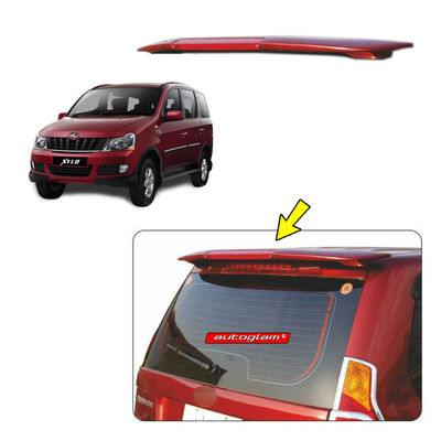 Roof Spoiler with LED Light for Mahindra Xylo, Color - MOLTEN RED, AGMXRSTR