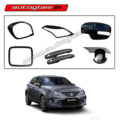 Maruti Suzuki Baleno 2019+ Black Show Kit, Set of 6 Items, AGMSBBSK23