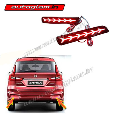 Maruti Suzuki Ertiga All Models LED Rear Reflector 6 Arrow Design with wiring, AGMSE15LR