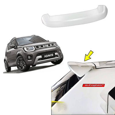 Roof Spoiler for Maruti Suzuki Ignis, Color -Glistening Grey, Latest Style, AGMSIRSGG