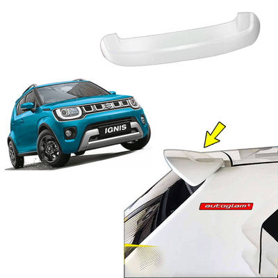 Roof Spoiler for Maruti Suzuki Ignis, Color - Turqouise Blue, Latest Style, AGMSIRSTB