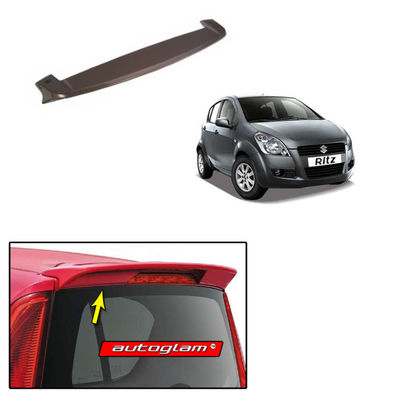 Roof Spoiler for Maruti Suzuki Ritz 2009-2012, Color - GLISTENING GREY, Latest Style, AGMSR09RSGG