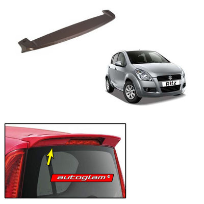 Roof Spoiler for Maruti Suzuki Ritz 2009-2012, Color - SILKY SILVER, Latest Style, AGMSRRSSS1