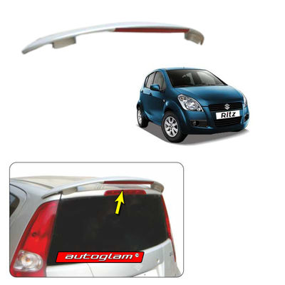 Roof Spoiler with LED Light for Maruti Suzuki Ritz 2009-2012, Color - BLUE BLAZE, Latest Style, AGMSRRSBB