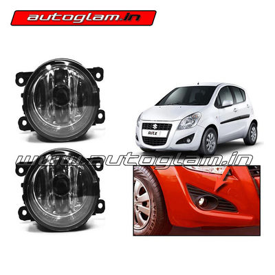 Maruti Suzuki Ritz 2012-17 Bumper Fog Lamp Kit with complete wiring relay, AGMSRBFL