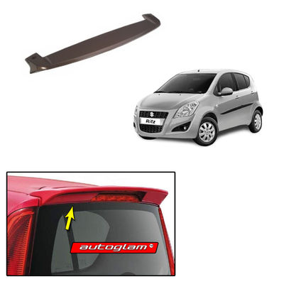 Roof Spoiler for Maruti Suzuki Ritz 2012-2017, Color -SILKY SILVER, Latest Style, AGMSR12RSSS