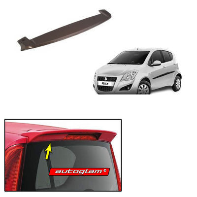 Roof Spoiler for Maruti Suzuki Ritz 2012-2017, Color - SUPERIOR WHITE, Latest Style,	AGMSR12RSSW