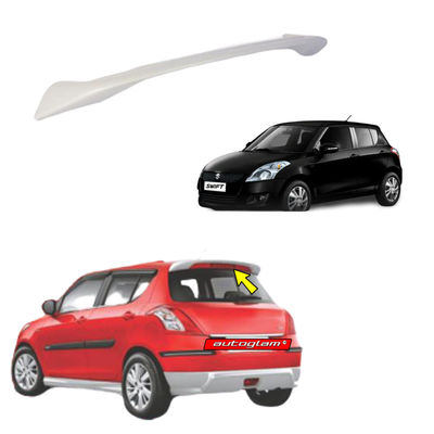 Roof Spoiler for Maruti Suzuki Swift 2011-17, Color - MIDNIGHT BLACK, Latest Style, AGMSS11RSMB