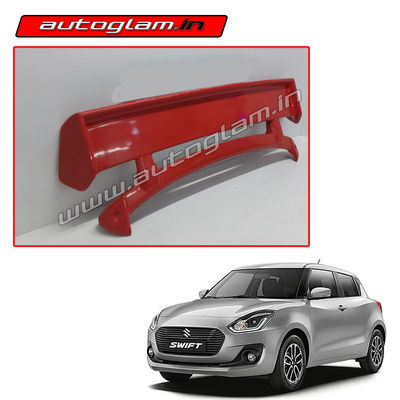 Monster Spoiler for Maruti Suzuki Swift 2018+ Models, Color - RED, AGMSS18MRR