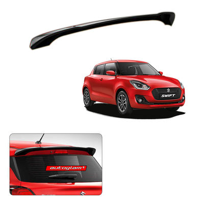 Roof Spoiler for Maruti Suzuki Swift 2018+ Models, Color - SOLID RED, AGMSS18RSSR