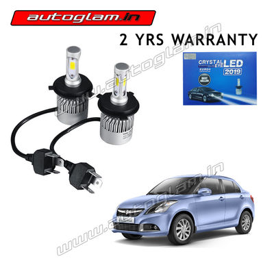 Maruti Suzuki Swift Dzire 2012-17 H4 LED Kit 50W 6000K with 2 Years Warranty, AGMSSD12LED