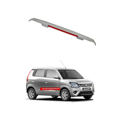 Roof Spoiler with LED Light Maruti Suzuki WagonR 2019+ Models, Color - SILKY SILVER, AGMSWRSASS