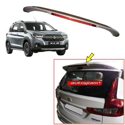 Roof Spoiler with LED Light for Maruti Suzuki XL6 2019+, Color - METALLIC PREMIUM SILVER, AGMXL6PSL