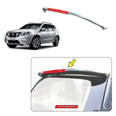 Roof Spoiler with LED Light for Nissan Terrano, Color - PEARL WHITE, AGNTRSPW